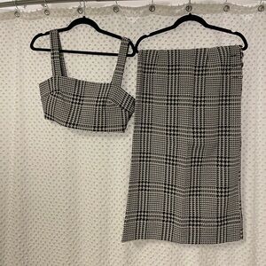 NWT Free People Houndstooth Set
